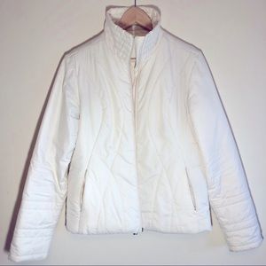 Tommy Hilfiger white/cream puffer jacket